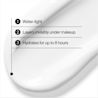 Benefit list: 1 Water-light, 2 Layers invisibly under makeup, 3 Hydrates for up to 8 hours
