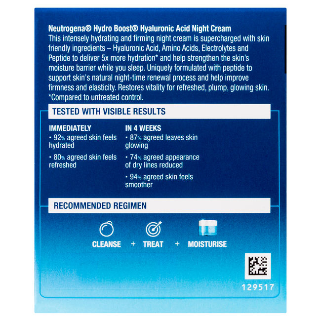Neutrogena® Hydro Boost Hyaluronic Acid Night Cream - Image 4 - Neutrogena - en-AU