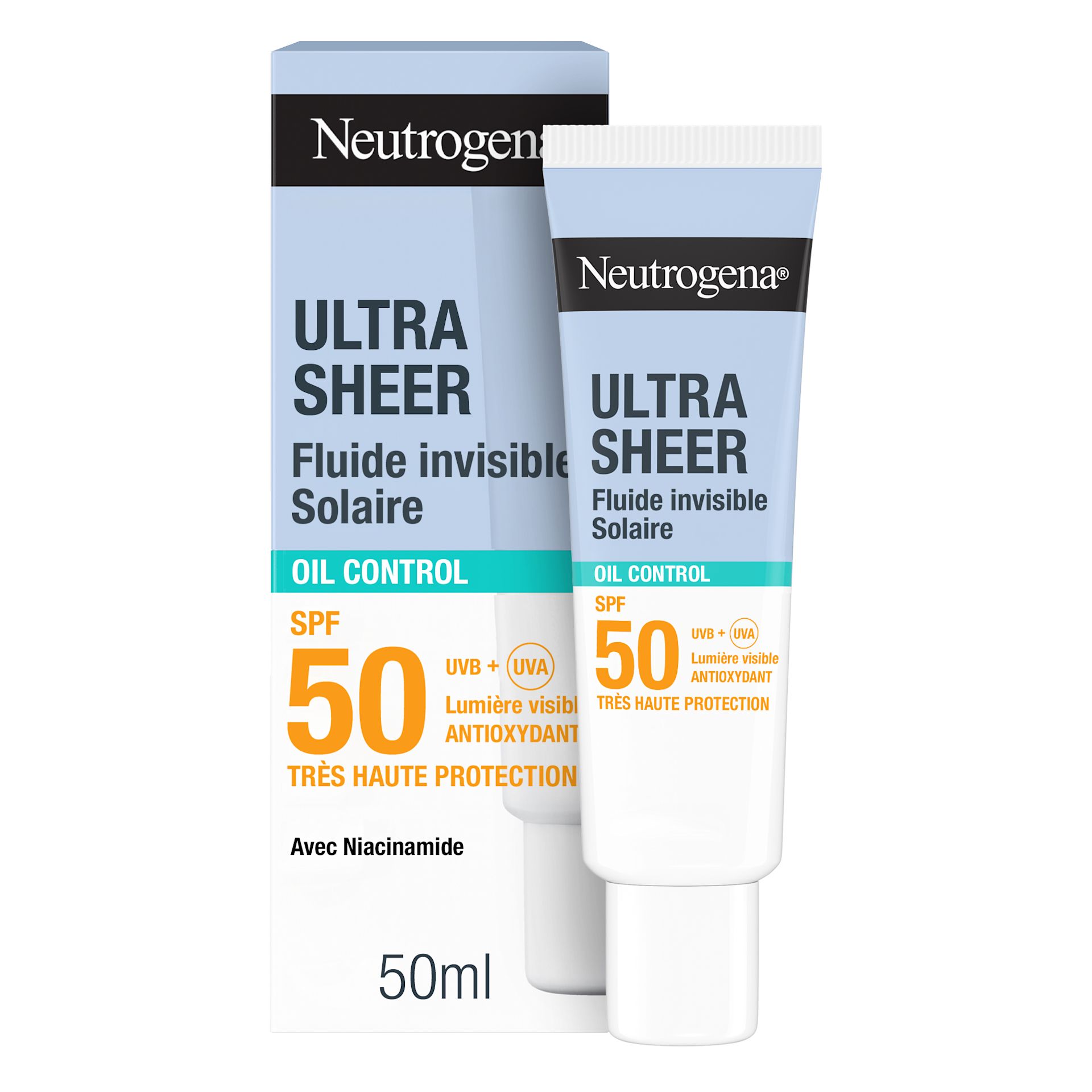 NTG EMEA FR 3574661875262 ULTRA SHEER FLUIDE INVISIBLE OIL CONTROL SPF50+ 50ML MOB