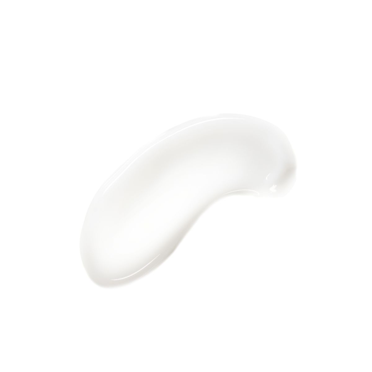 Neutrogena® Makeup Melting cleanser, smooth and curved swatch of thick white lotion against a plain background