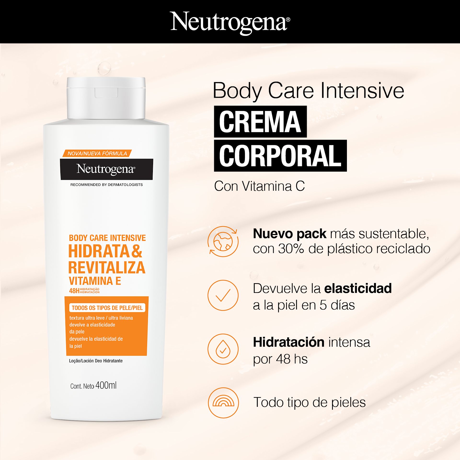Body Care Intensive CREMA CORPORAL Con Vitamina C