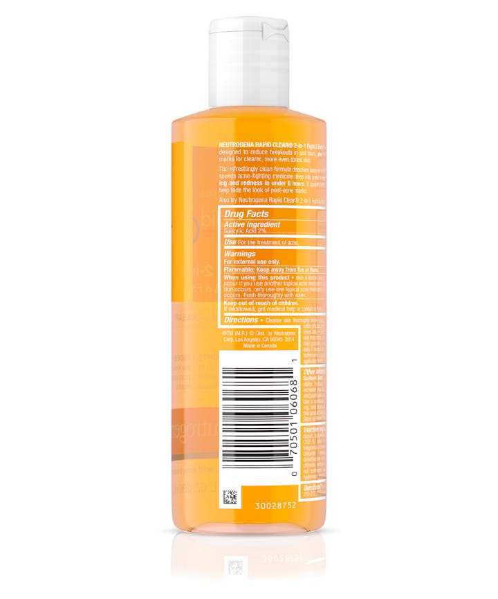 Rapid Clear 2-in-1 Fight &amp; Fade Salicylic &amp; Glycolic Acid Toner for Acne &amp; Marks