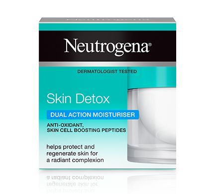 ניוטרוג'ינה®  Skin Detox  קרם לחות בעל הפעולה הכפולה לניקוי וטיהור עור הפנים 