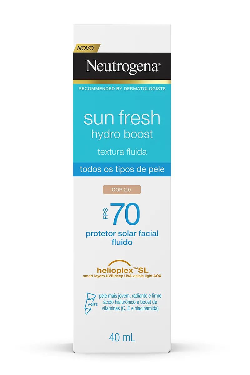 Protetor Solar Facial NEUTROGENA SUN FRESH® Hydro Boost FPS 70 Cor 2.0 40ml - Image 3