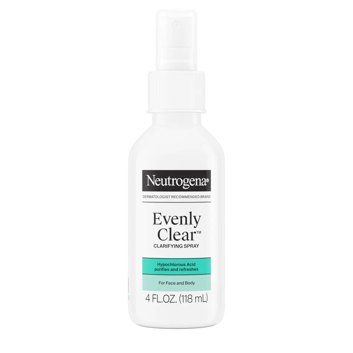 Evenly Clear™ Clarifying Spray Front of Packaging