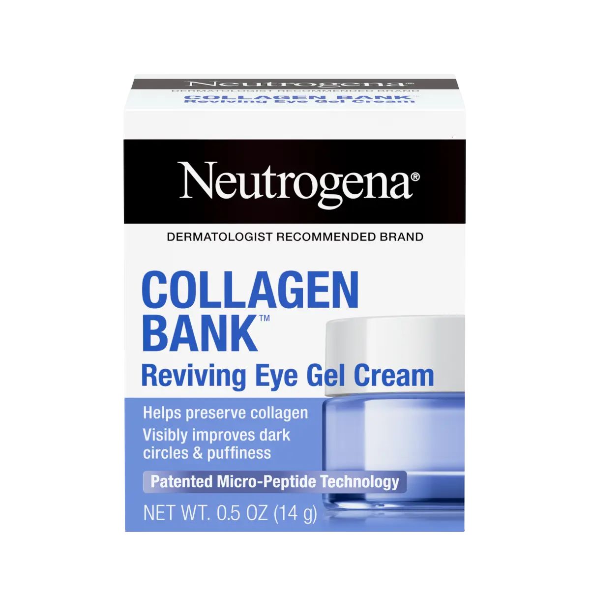 Neutrogena Collagen Bank Reviving Eye Gel Cream, 0.5 Oz, front image