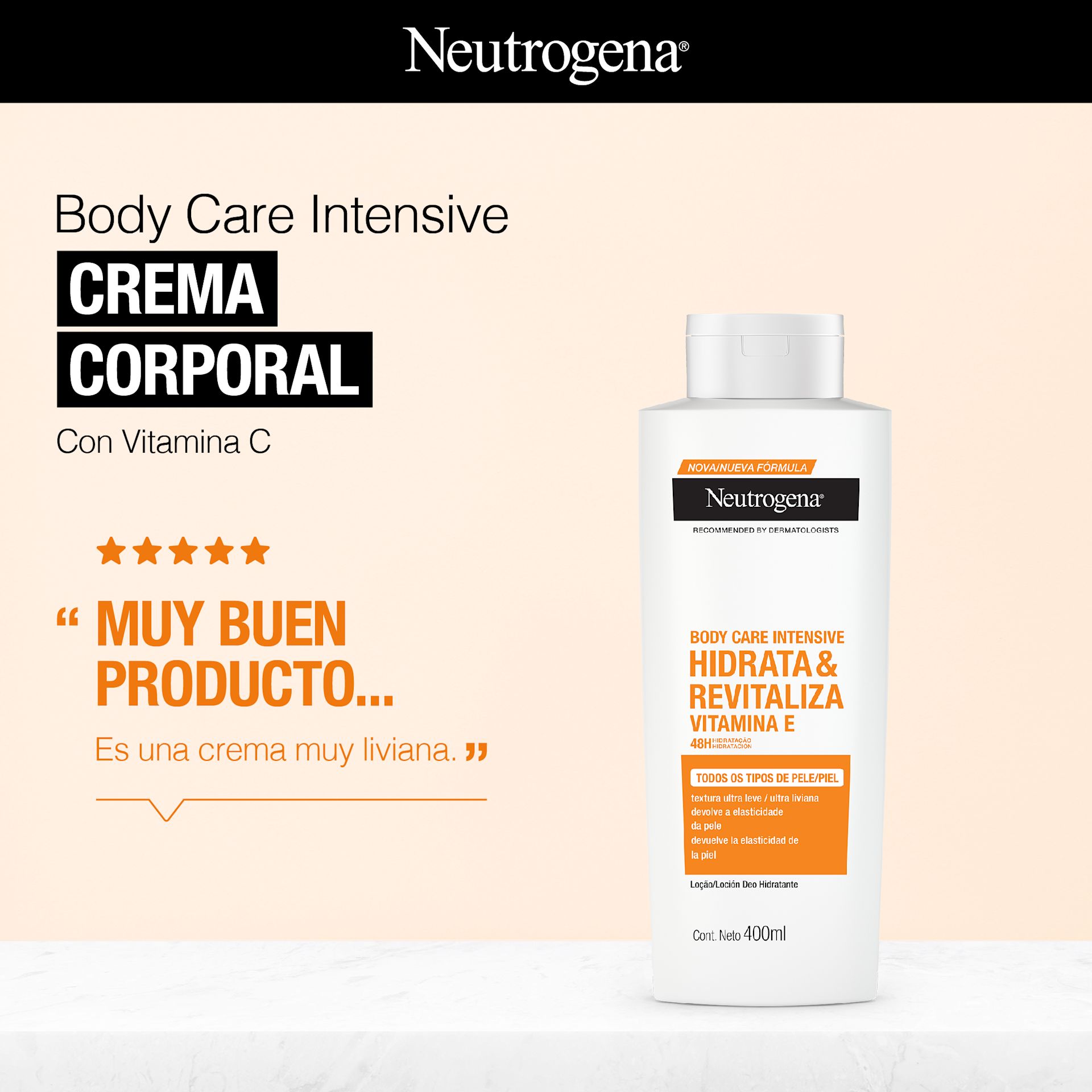 Body Care Intensive CREMA CORPORAL Con Vitamina C "MUY BUEN PRODUCTO..."