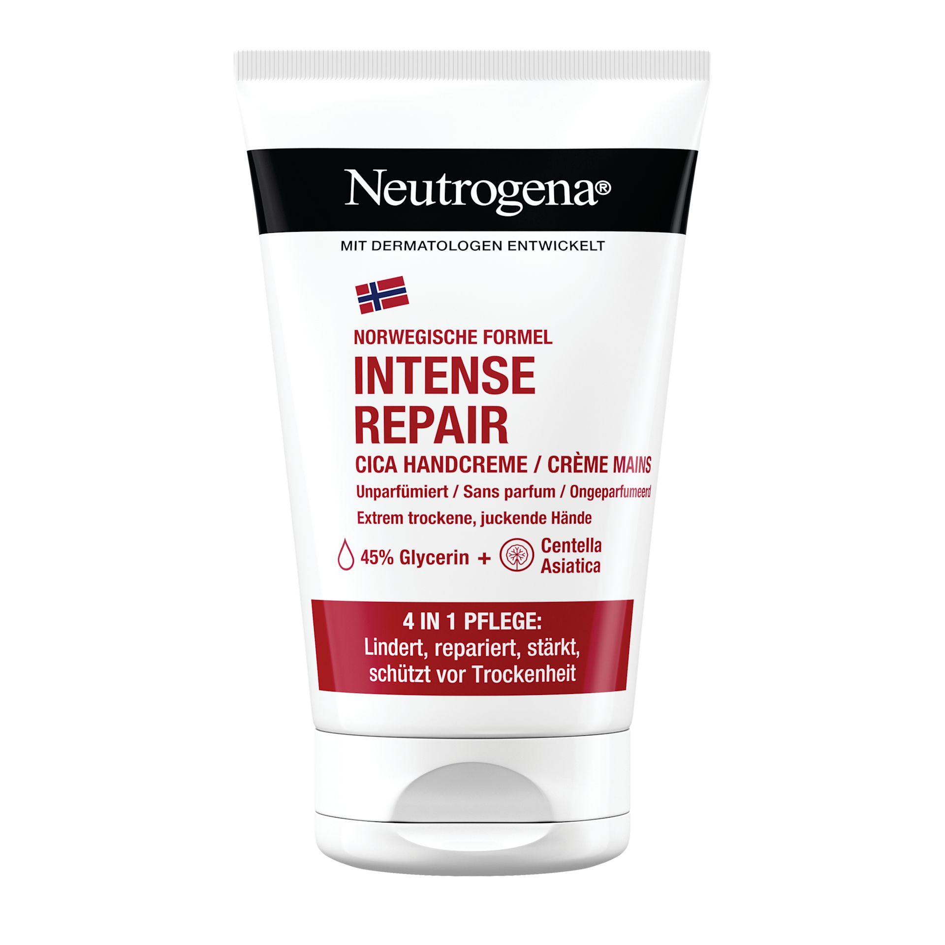 Neutrogena Intense Repair CICA Handcreme Packshot von vorne