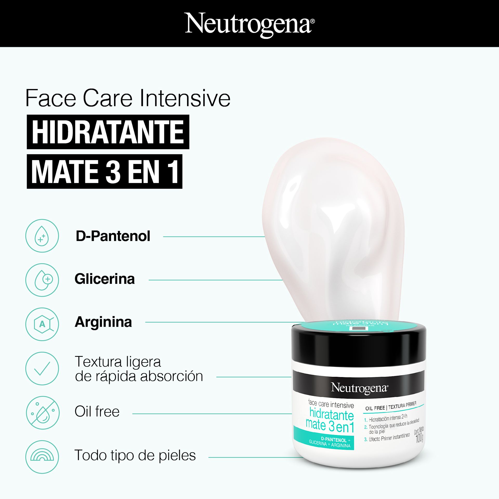Face Care Intensive Hidratante mate 3 en 1 - Image 4 - Neutrogena - es-AR