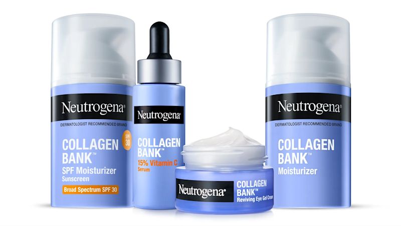 Meet Neutrogena Collagen Bank. Strengthens the collagen you have, builds the collagen you don't.