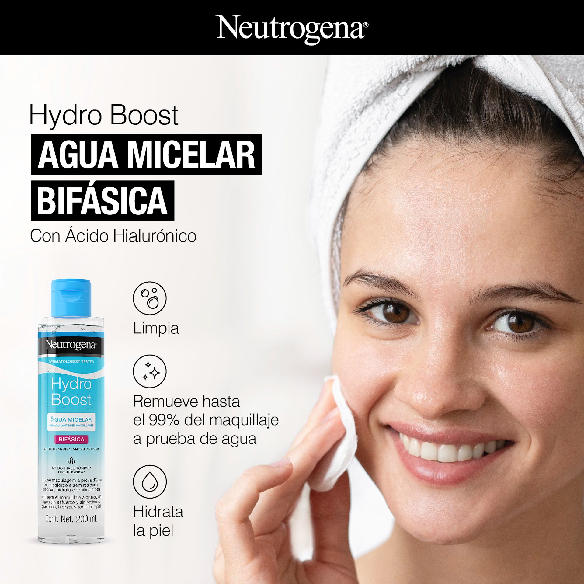 NEUTROGENA® HYDRO BOOST® Agua Micelar Bifásica - Image 2 - Neutrogena - es-AR