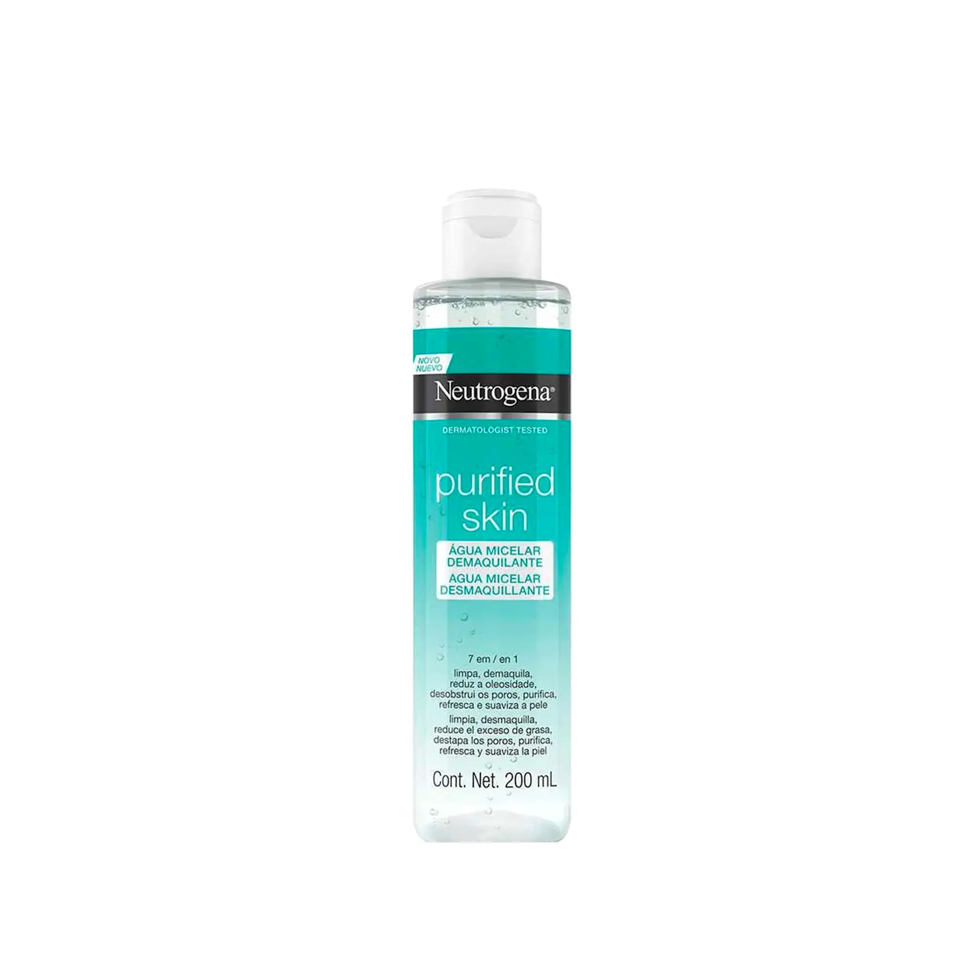 Agua Micelar Desmaquillante Neutrogena® Purified Skin 200ml