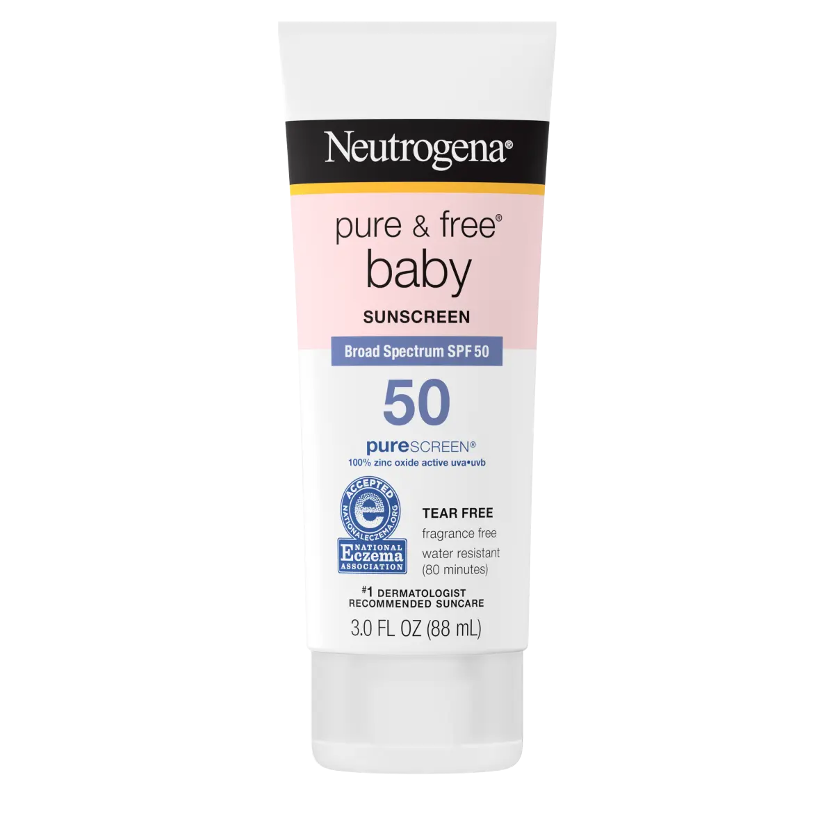 Neutrogena Pure & Free Baby Mineral Sunscreen Lotion SPF 50, 3 fl oz lotion