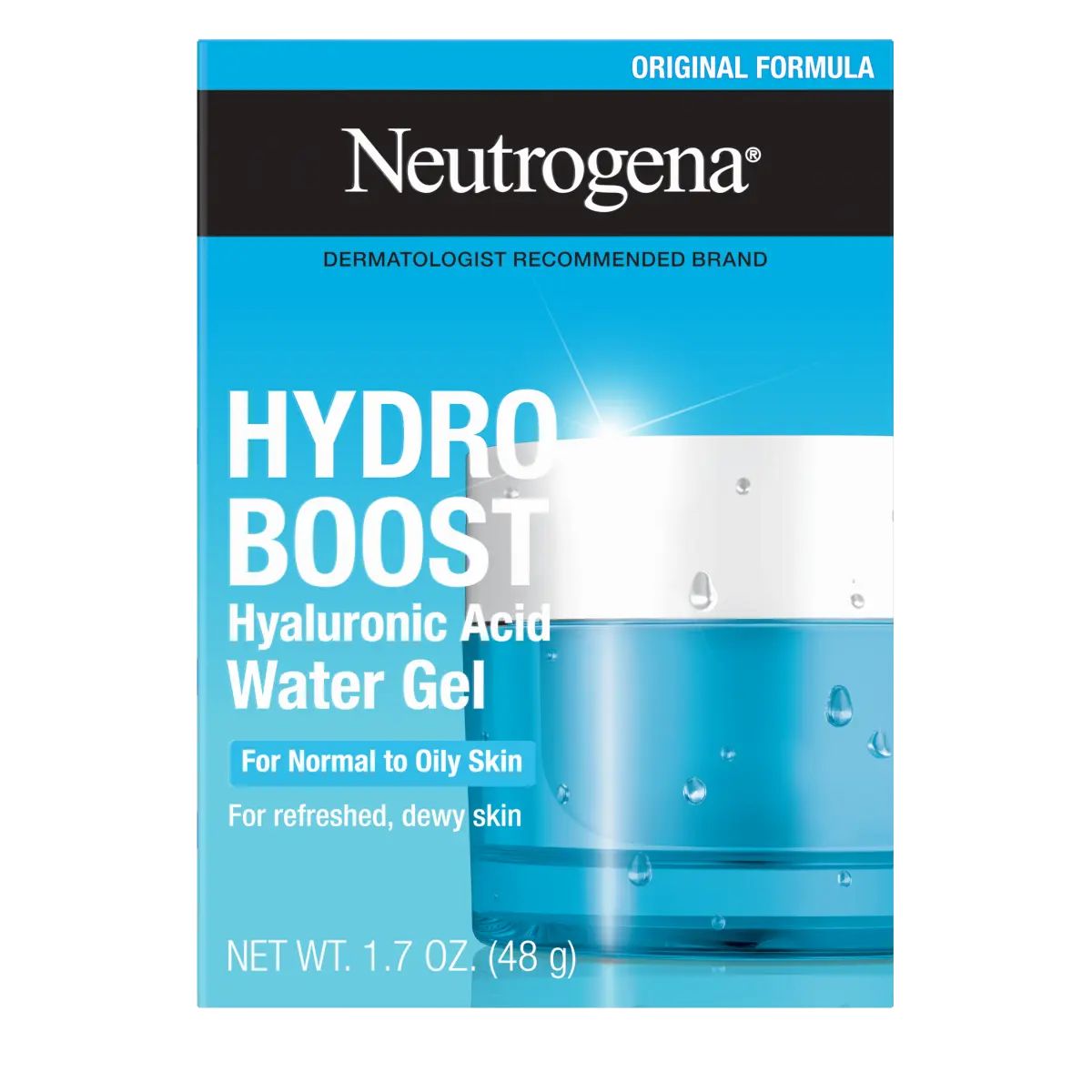 Neutrogena® Hydro Boost Hyaluronic Acid Water Gel with Signature Fragrance 1.7 Oz Front of pack
