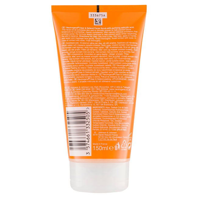 Neutrogena® Clear & Defend Daily Scrub 150mL - Image 2 - Neutrogena - en-AU