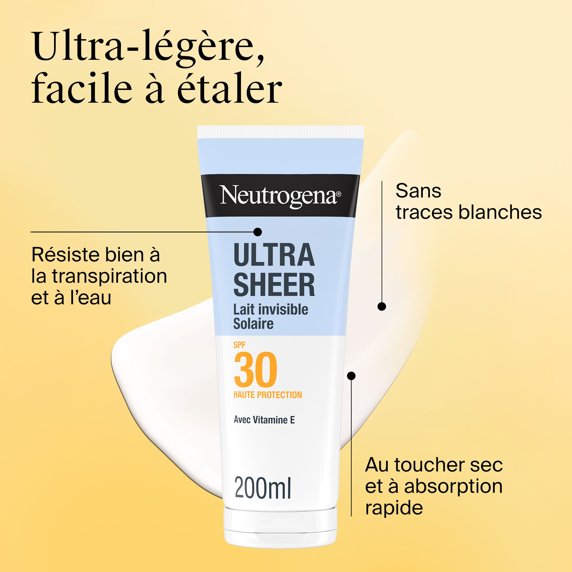 NTG EMEA FR 3574661875286 NTG ULTRA SHEER LAIT CORPS INVISIBLE HYDRATANT SPF30 200ML SI02 THUMB