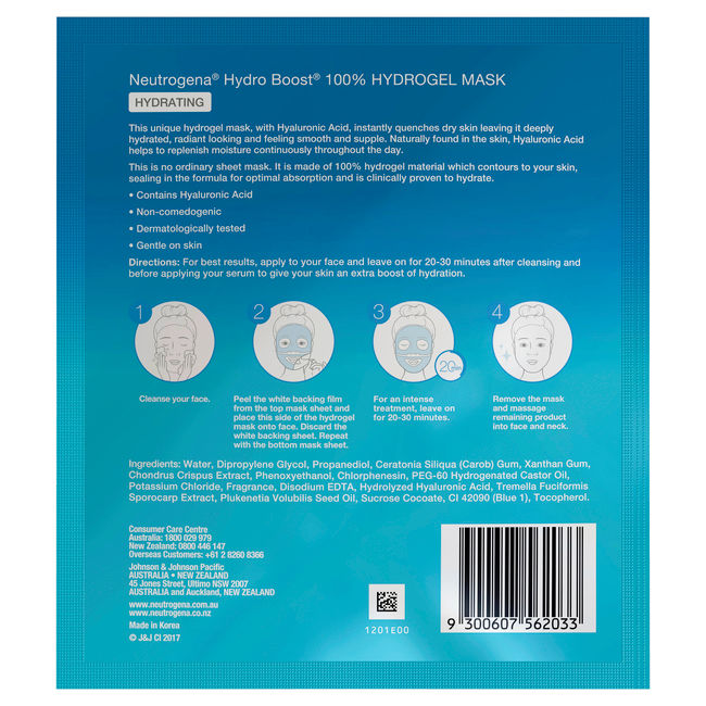 Neutrogena® Hydro Boost Hydrogel Mask 30g - Image 2 - Neutrogena - en-AU