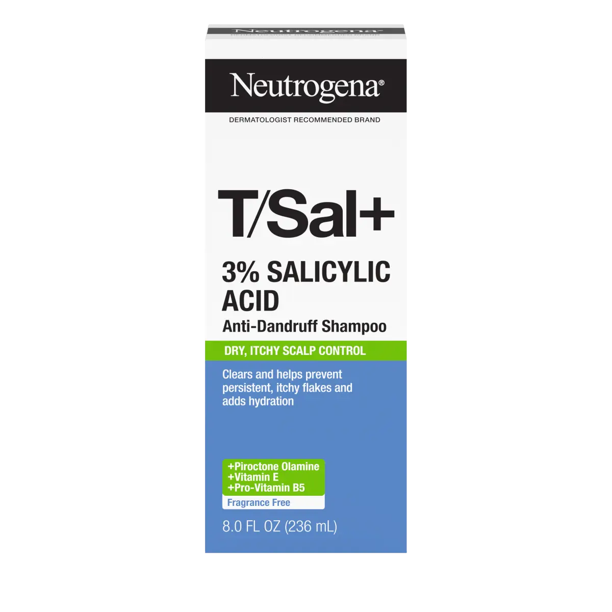 Neutrogena T/Sal+ 3% Salicylic Acid Anti-Dandruff Shampoo, 8fl oz