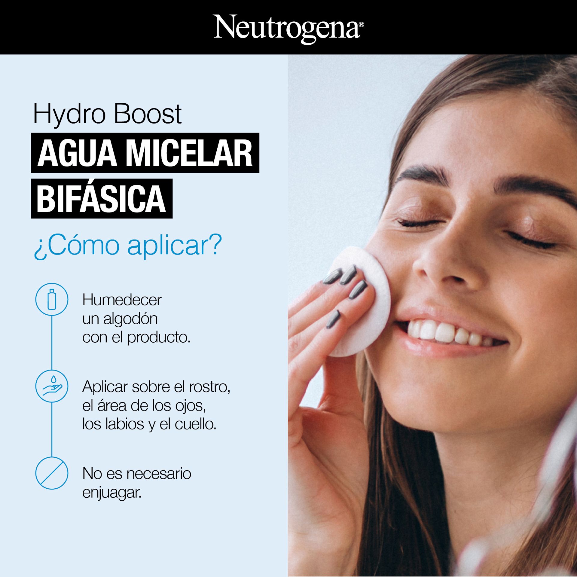 NEUTROGENA® HYDRO BOOST® Agua Micelar Bifásica - Image 8 - Neutrogena - es-AR