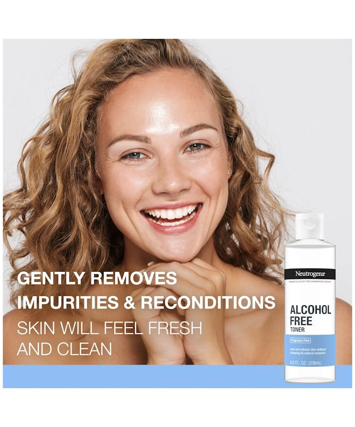 Neutrogena® Alcohol-Free Toner: Gently removes impurities & reconditions skin will feel fresh and clean