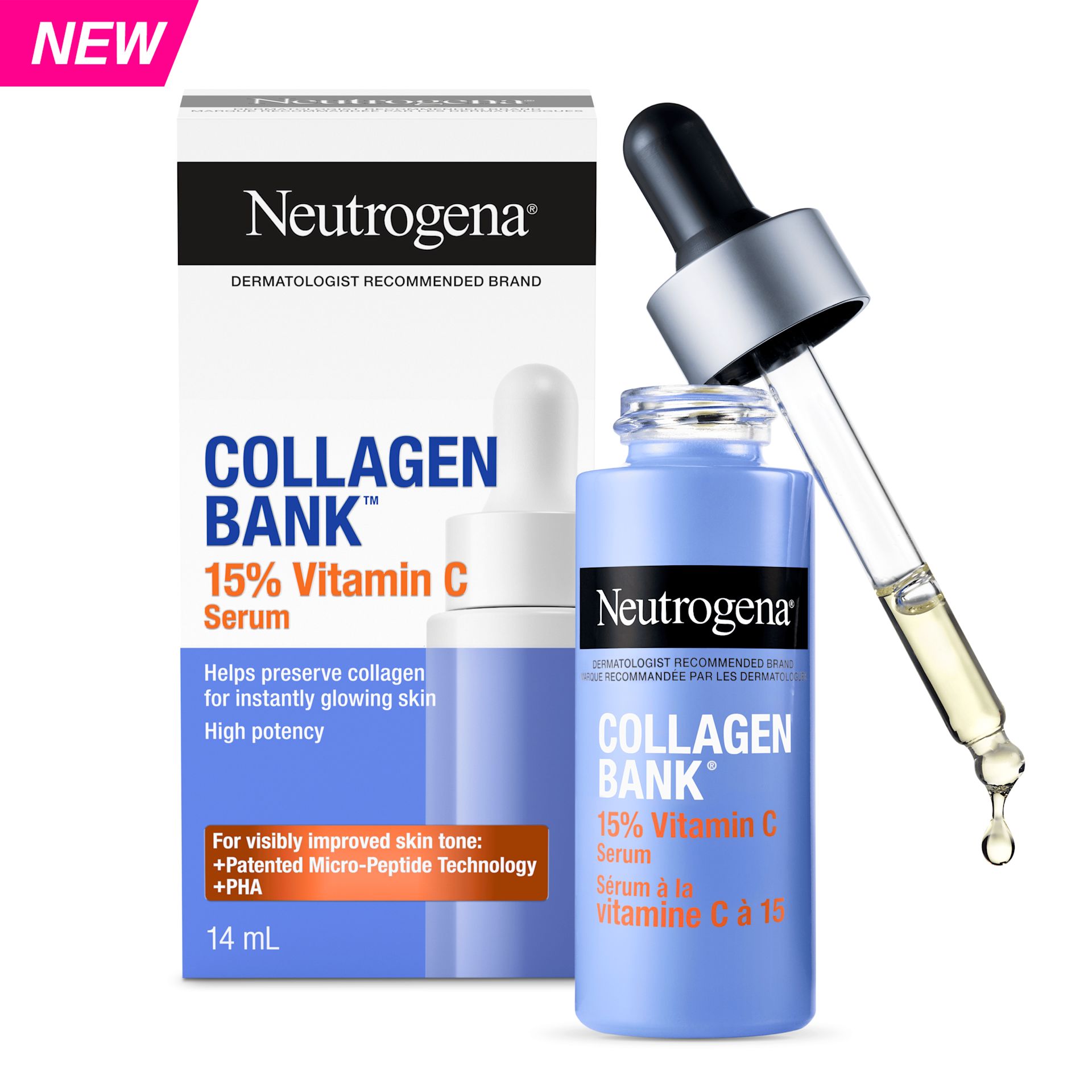 Sérum 15 % de vitamine C Collagen Bank®, 14 ml