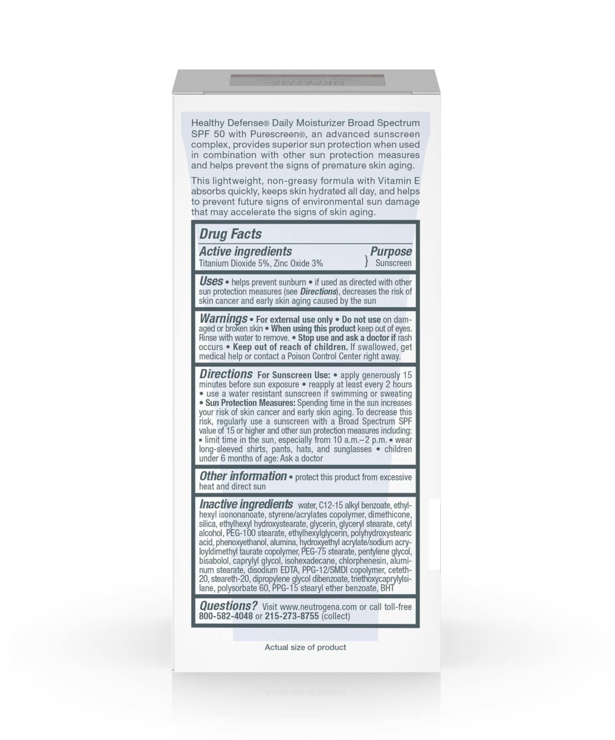 Healthy Defense® Daily Moisturizer with Sunscreen Broad Spectrum SPF 50-Sensitive Skin