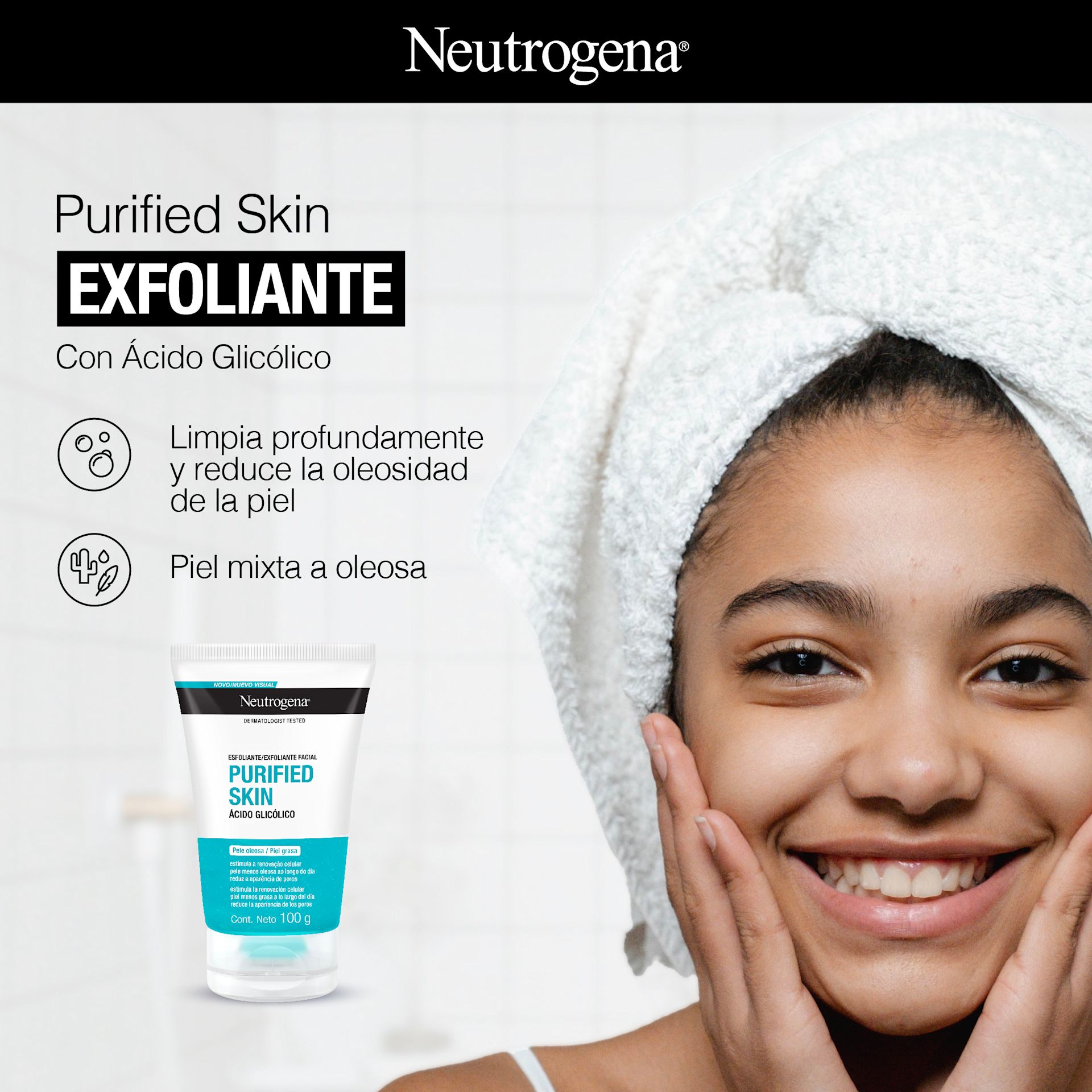 Exfoliante NEUTROGENA® PURIFIED SKIN® x100g - Image 2 - Neutrogena - es-AR