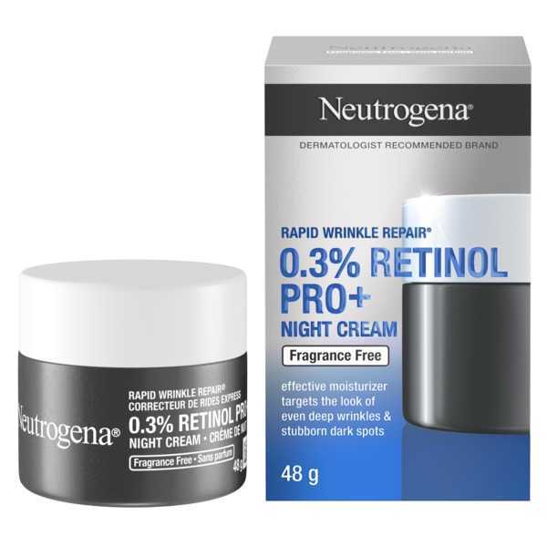 Rapid Wrinkle Repair® 0.3% Retinol Pro+ Night Cream | NEUTROGENA®