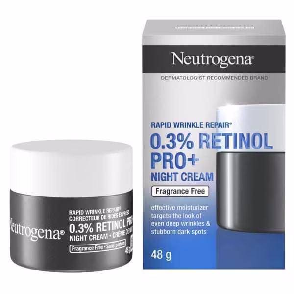 Rapid Wrinkle Repair® 0.3% Retinol Pro+ Night Cream | NEUTROGENA®