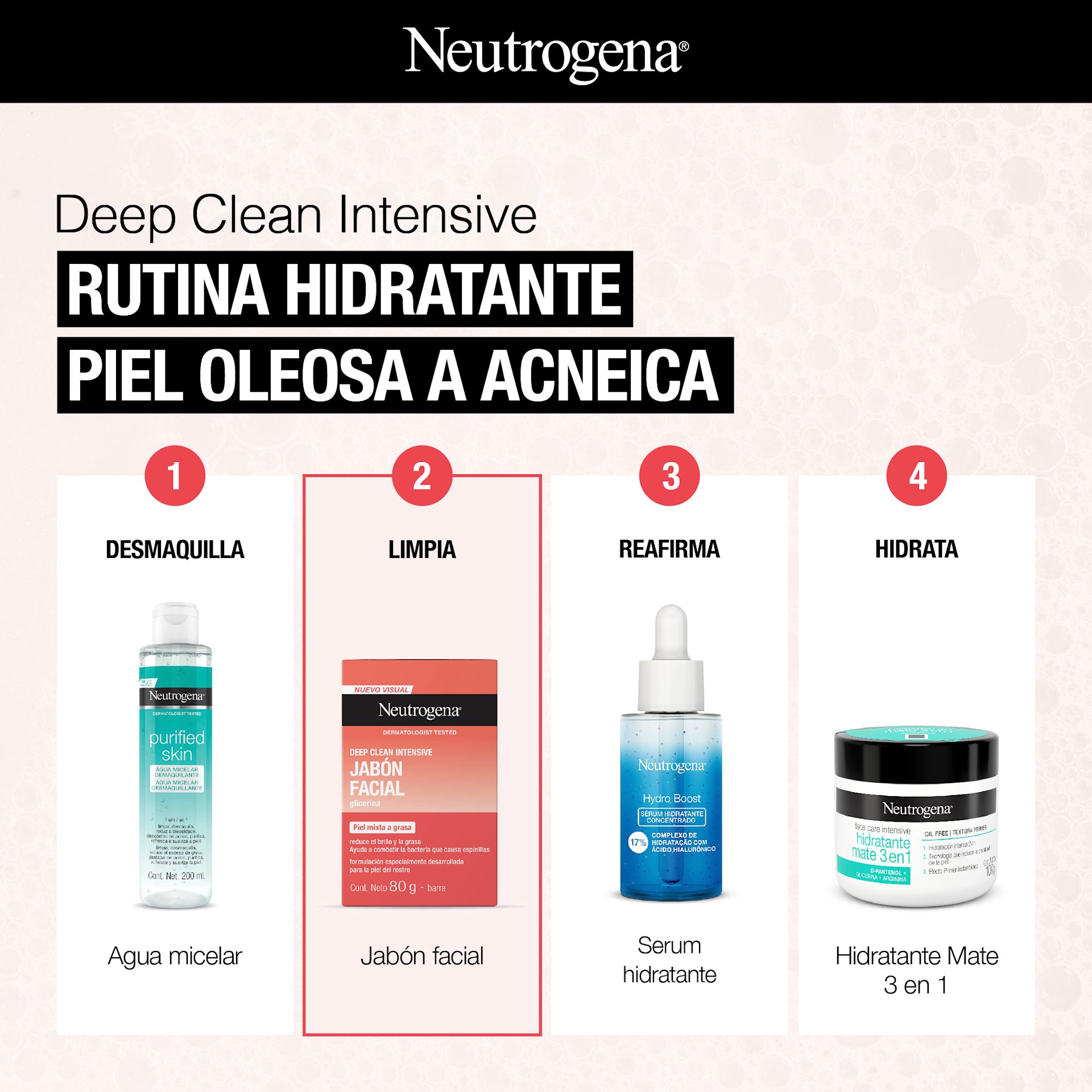 NEUTROGENA DEEP CLEAN INTENSIVE® Jabón en barra de limpieza facial - Image 5 - Neutrogena - es-AR