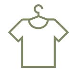 Icône de t-shirt sur cintre