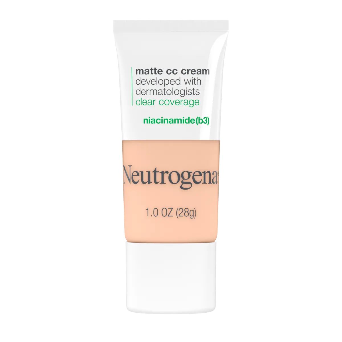 Neutrogena® Clear Coverage Flawless Matte CC Cream, front of the package