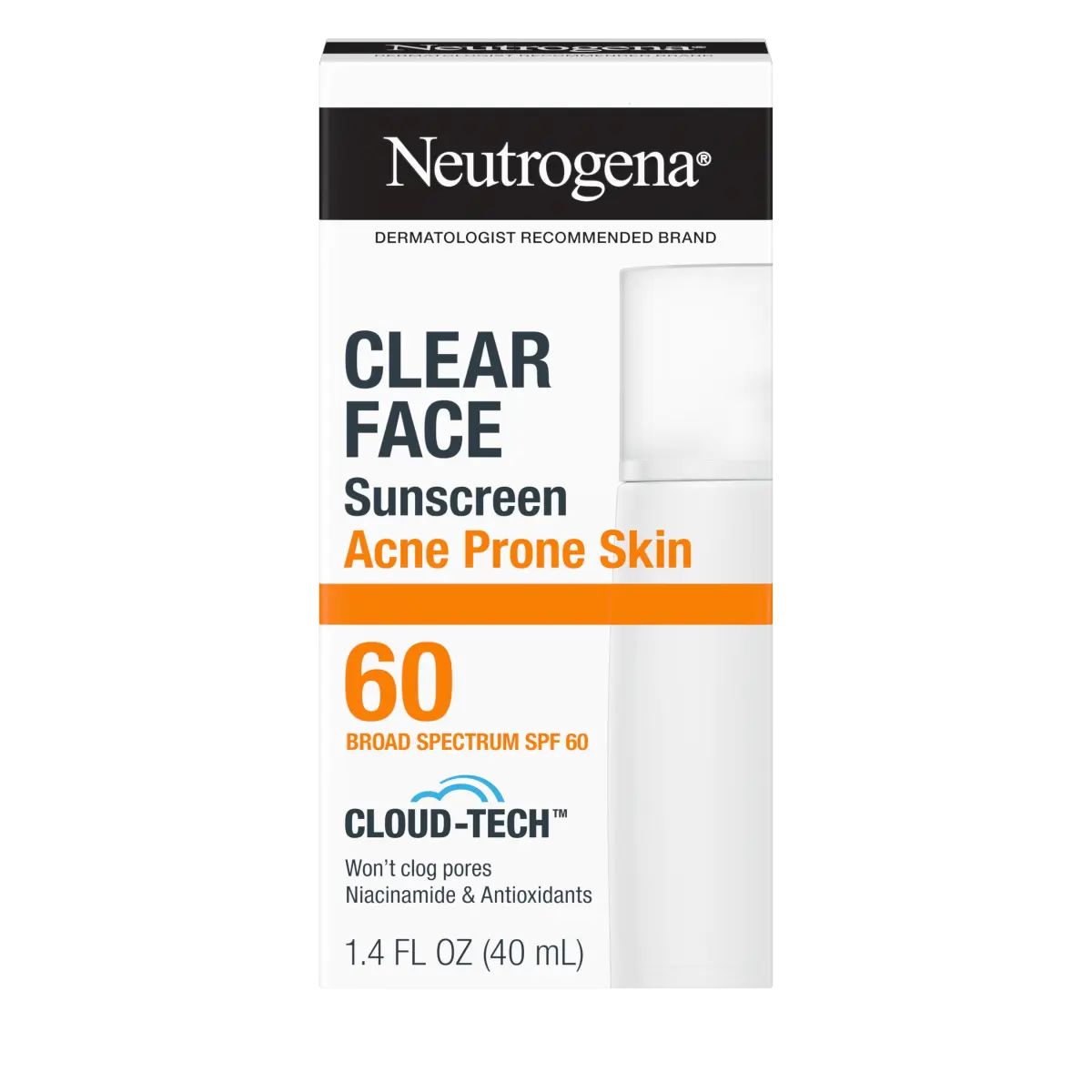 Neutrogena® Clear Face Sunscreen Acne-Prone Skin Broad Spectrum SPF 60