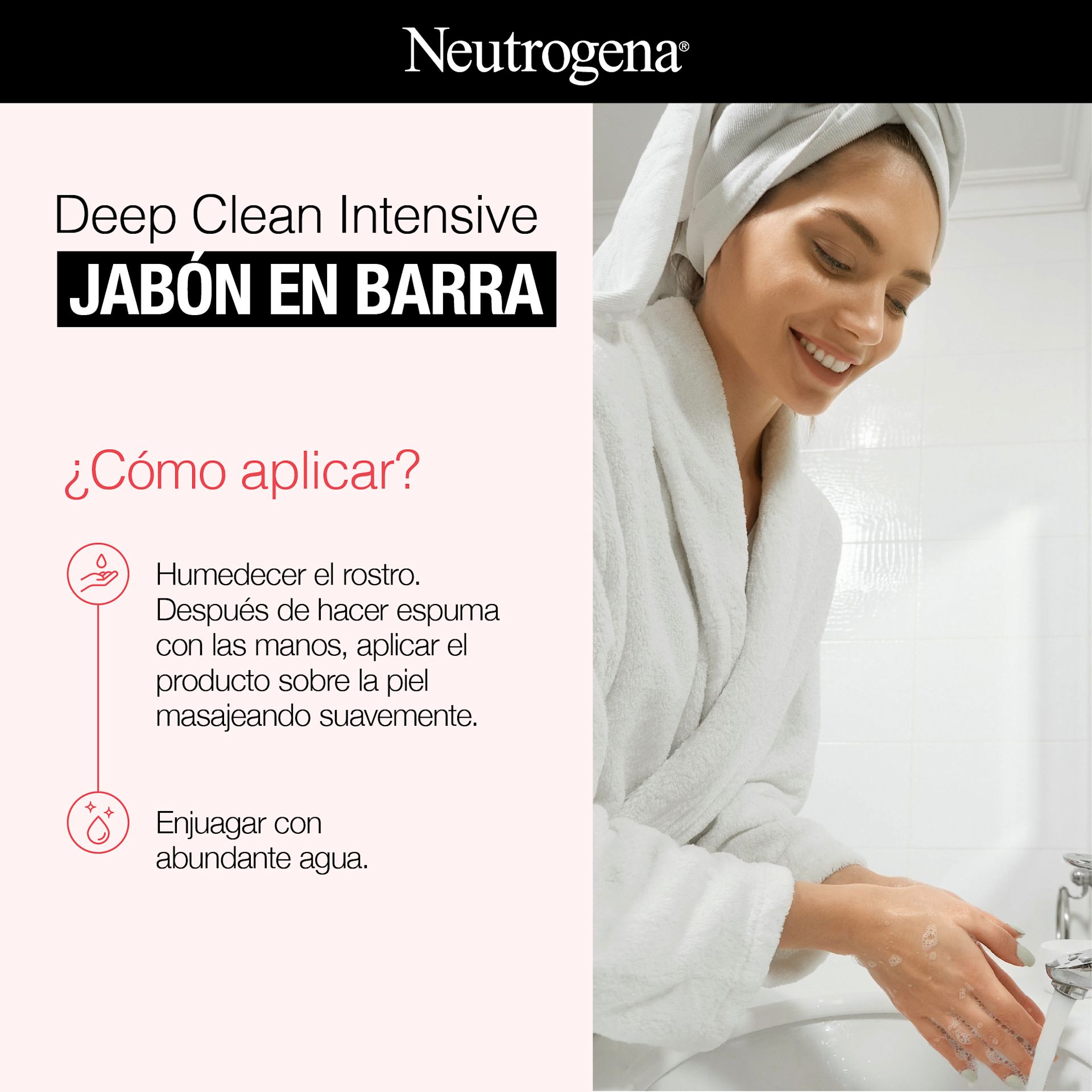 NEUTROGENA DEEP CLEAN INTENSIVE® Jabón en barra de limpieza facial - Image 7 - Neutrogena - es-AR