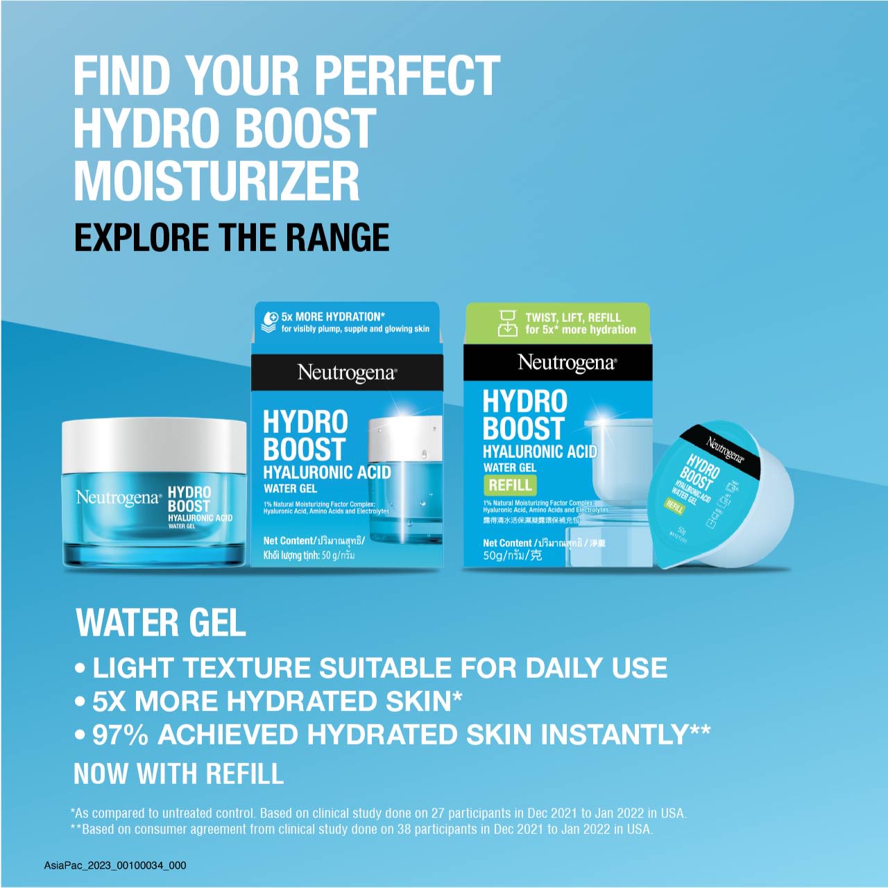 Neutrogena® Hydro Boost Water Gel Cleanser 145ml - Image 14 - Neutrogena - en-SG