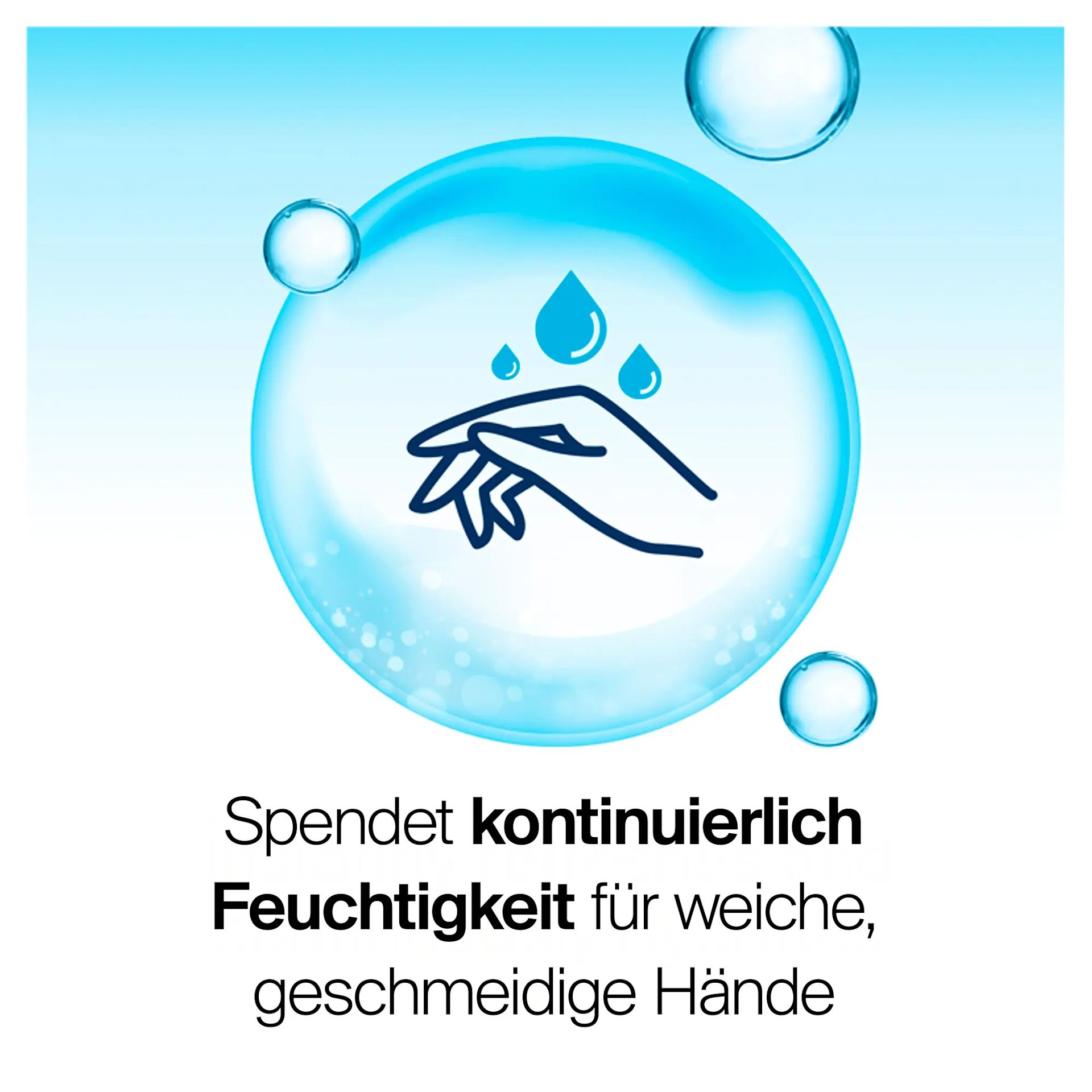 Spendet kontinuierlich Feuchtigkeit für weiche, geschmeidige Hände