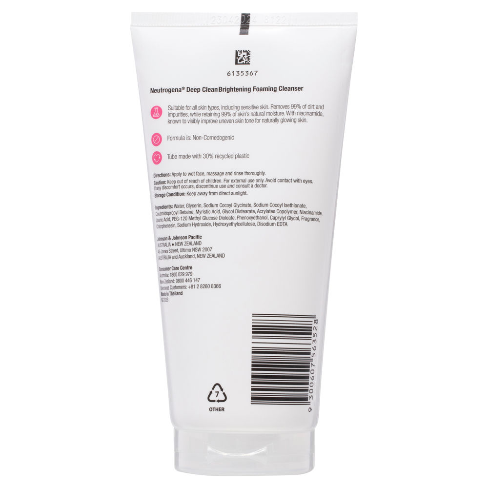 Neutrogena Deep Clean Brightening Foaming Cleanser - 2