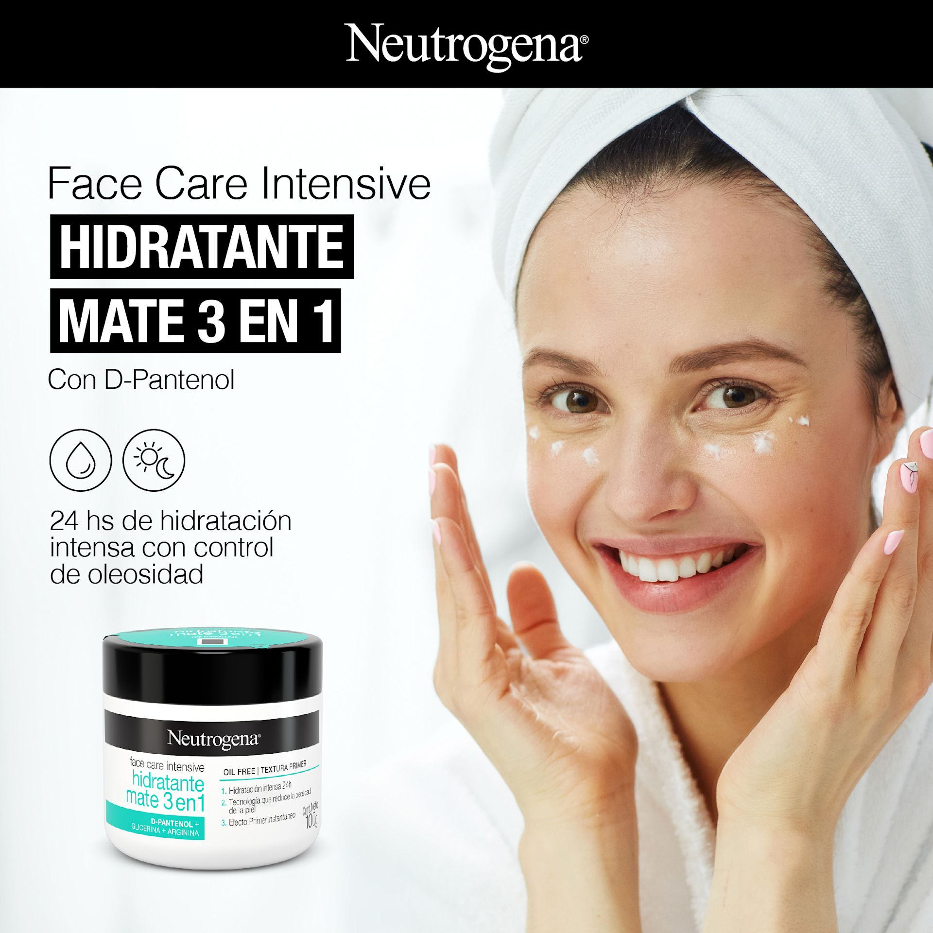 Face Care Intensive Hidratante mate 3 en 1 - Image 2 - Neutrogena - es-AR
