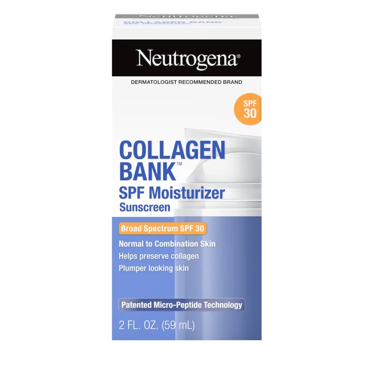 Neutrogena Collagen Bank Broad Spectrum SPF 30 Face Moisturizer, front image