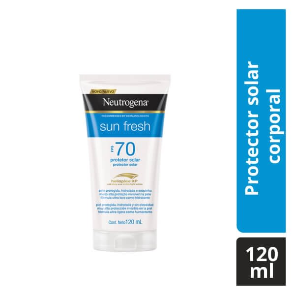  Protector Solar Corporal Neutrogena Sun Fresh FPS 70 120ml - Hero