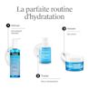 Trois produits Neutrogena Hydro Boost recommandés pour nettoyer, traiter et hydrater la peau dans le cadre d’un programme d’hydratation complet.