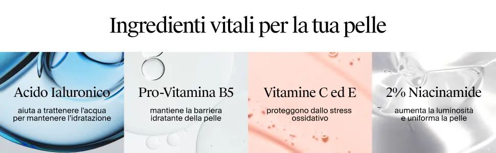 Ingredienti vitali per la tua pelle