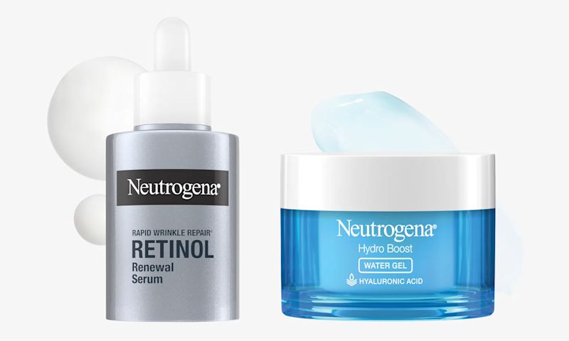 Packaging of Rapid Wrinkle Repair Serum & Hydro Boost Gel Moisturizer