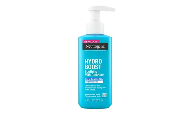 Neutrogena® Hydro Boost Soothing Milk Cleanser Fragrance Free, front of packaging