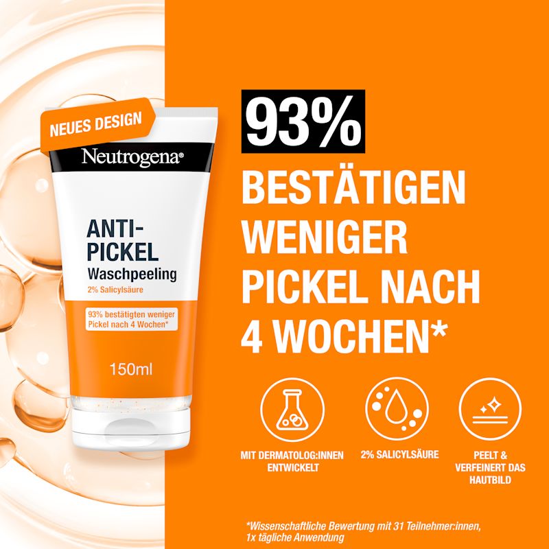 93% bestätigen weniger Pickel nach 4 Wochen