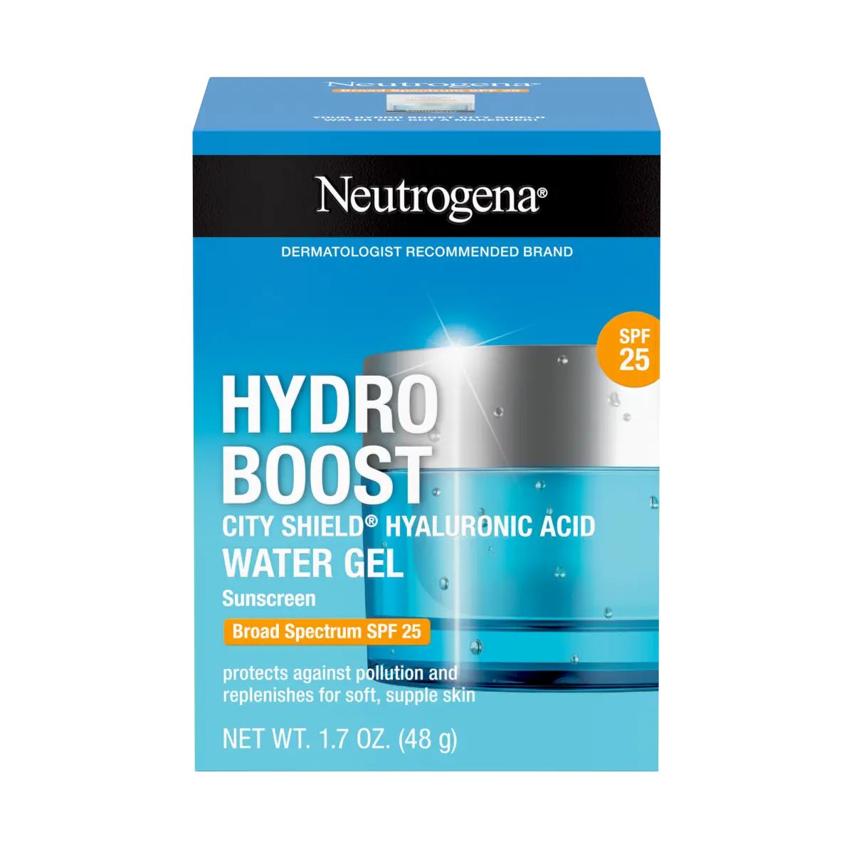 Neutrogena® Hydro Boost City Shield™ Water Gel Sunscreen Broad Spectrum SPF 25