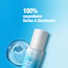 100% recyclebarer Karton & Glasflasche