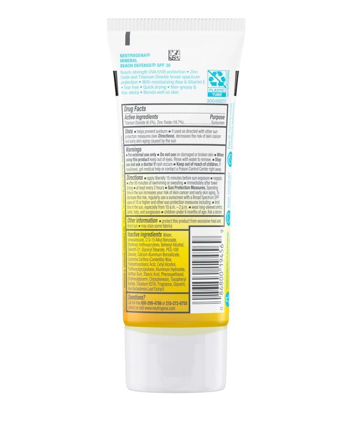 Neutrogena&reg; Purescreen+&trade; Mineral Beach Defense&trade; Active Performance Body Lotion Sunscreen, Broad Spectrum SPF 30