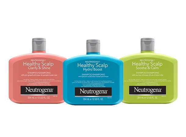 Trois flacons de soins capillaires Neutrogena Healthy Scalp de 354 ml chacun