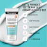 241127 411NTG UG SPFMoisturiser Digital CA FR ML-07 Photo de face de l’hydratant quotidien pour le visage ultradoux avec FPS 30 Neutrogena®, tube compressible de 100 mL, avec une trace du produit en arrière-plan